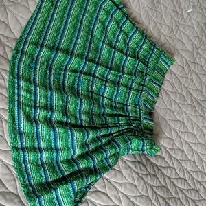 Mini skirt by Mission. Size S. Vibrant greens.